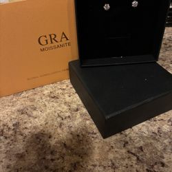 Moissanite Diamond Studs