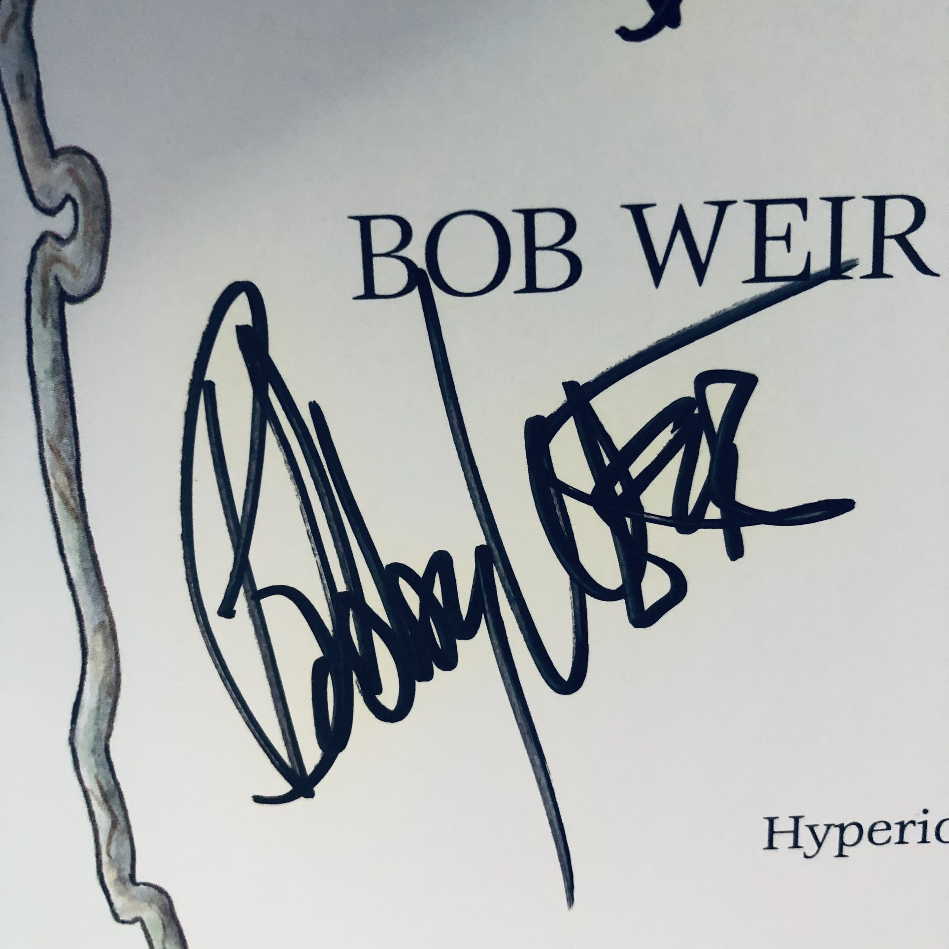 Grateful Dead BOB WEIR **SIGNED** Book + Tape PANTHER DREAM Wendy Weir