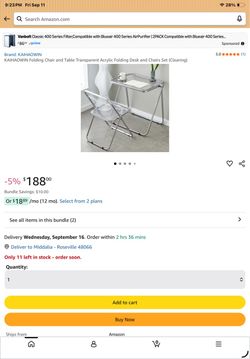 Table and chair