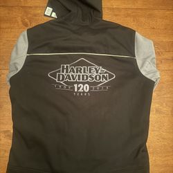 Harley Davidson 120th Anniversary Deflector Riding Fleece Jacket Men’s Size L Large
