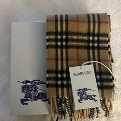 Burberry Check Cashmere Scarf