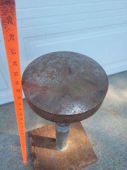 Vintage 8" Dome Head Mushroom Anvil with Heavy Duty Mounting Base