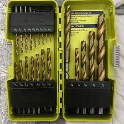 RYOBI Titanium Coated Drill Bit Set (21-Piece)