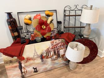 Home Decor Bundle – Lamps, Wall Art, TV Stand & More – $300 OBO