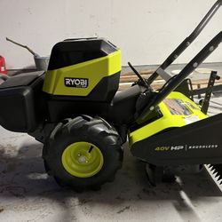 RYOBI 40V HP Brushless 18 in. Battery Powered Rear Tine Tiller (Tool Only)