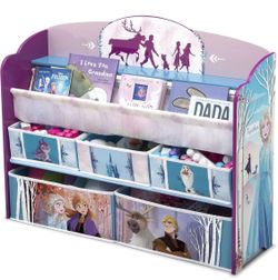 Deluxe Toy and Book Organizer With Reusable Stickers New, Just Assembled, One minor cosmetic blemish on the back from box damage 32.25" x 10.75" x 30.