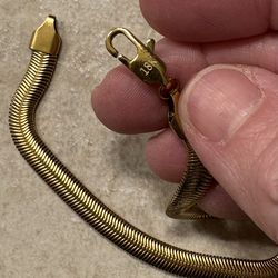 New 18K GOLD FILLED bracelet 7.5”