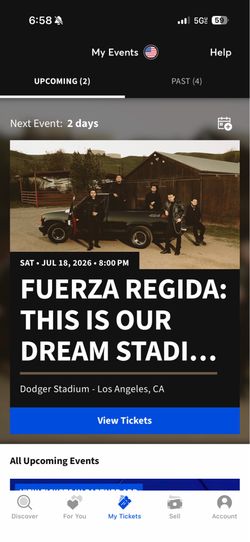 FUERZA REGIDA FLOOR TICKETS