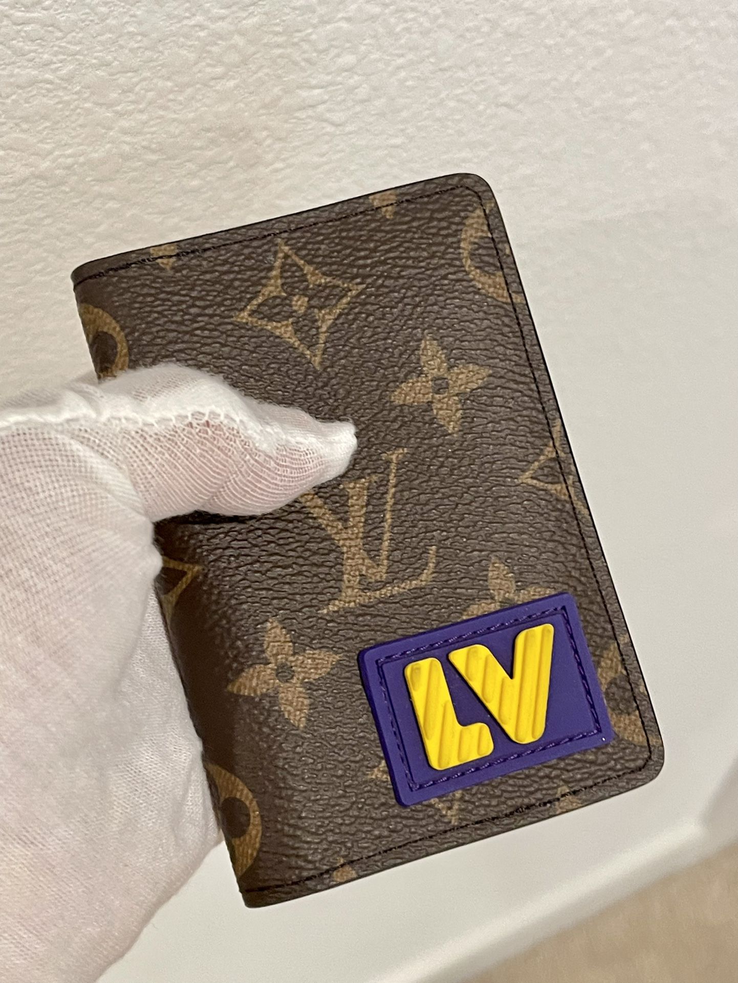 Pocket organizer leather small bag Louis Vuitton Gold in Leather