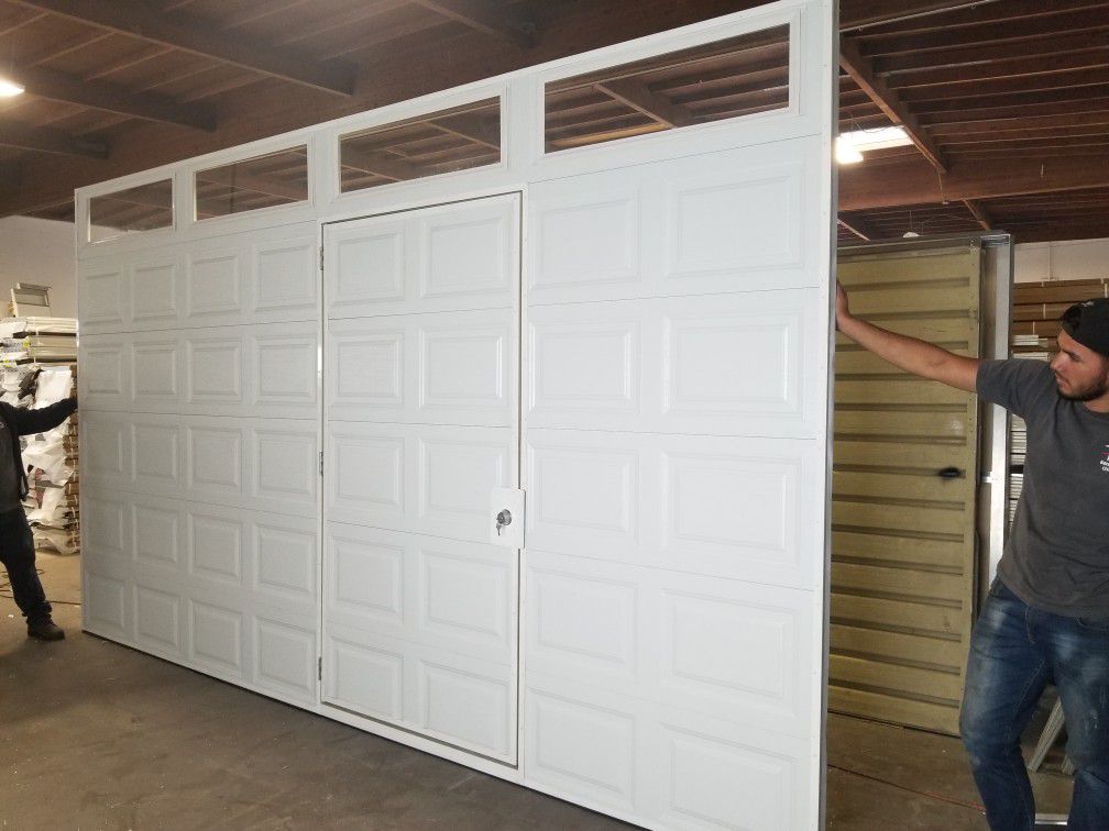 One Piece Garage Door With Entry Door For Sale In Whittier Ca Offerup