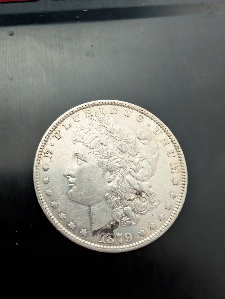 1879 Morgan Silver Dollar With Semi Proof Like Fields