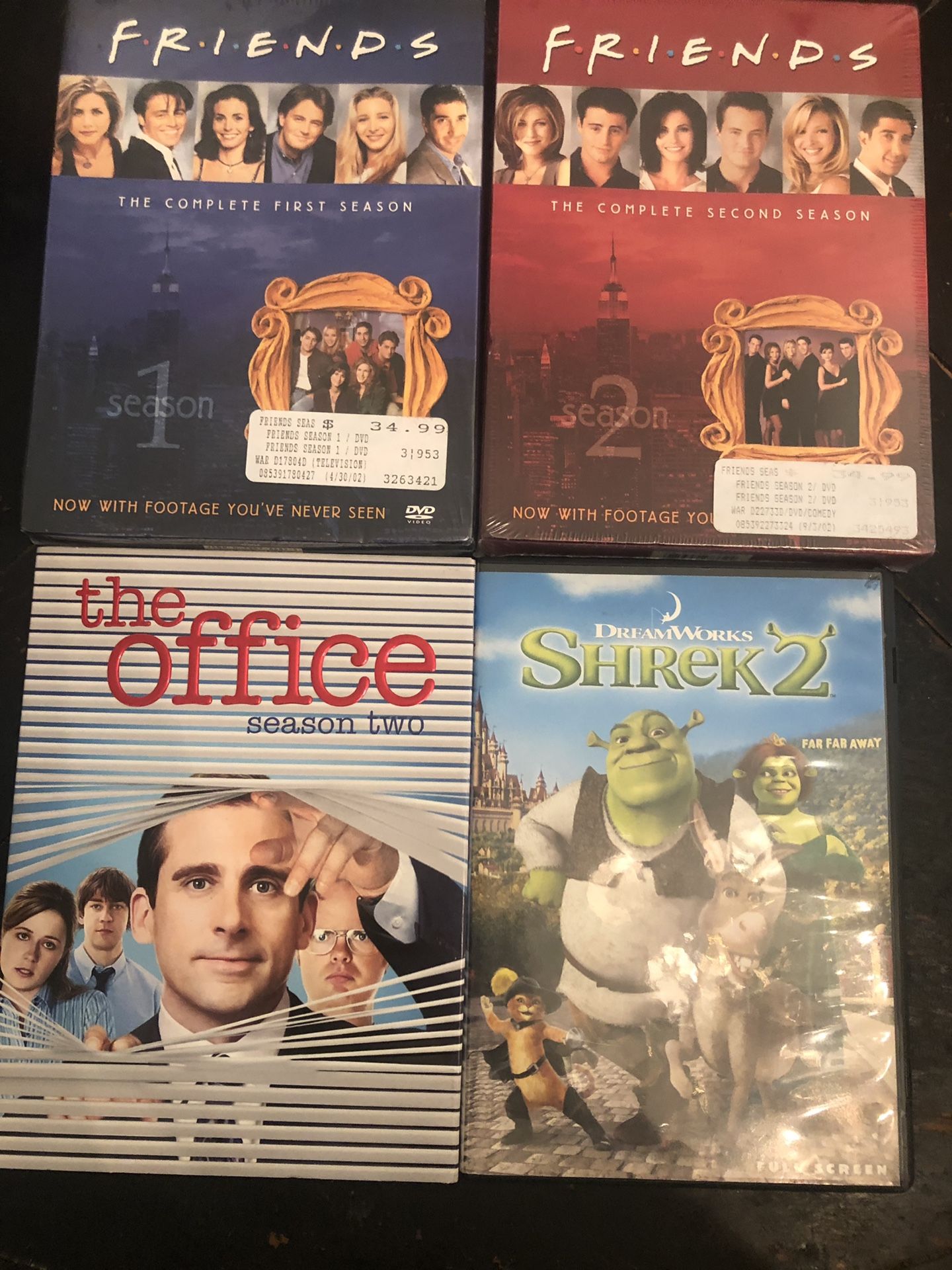 NIB FRiends Season 1 & 2, The Office & Shrek 2