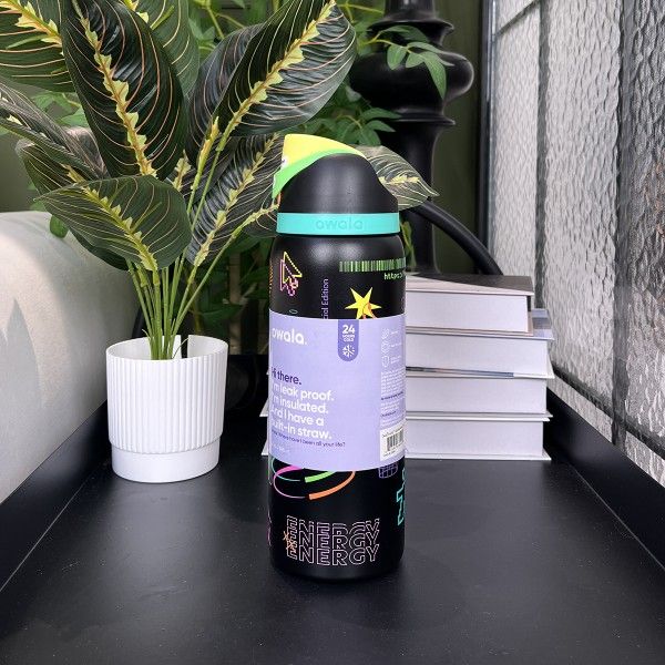 owala 24oz/32OZ Insulated Stainless Steel Water Bottle Double-Layer Kettle With Straw Vacuum Flasks For Sports Travel