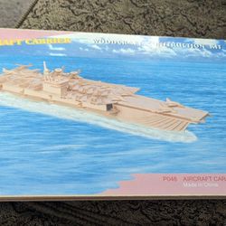 New And Sealed Aircraft Carrier Woodcraft Construction Kit Make Offer