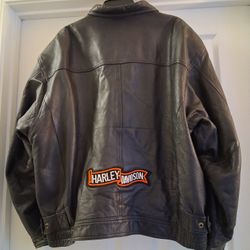 Vintage Coca Cola Black Leather Jacket 