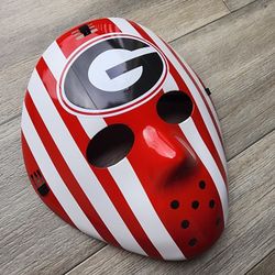 Custom Georgia Bulldogs  Jason Theme Mask W Straps-4 Tailgating-Mancave-Auto-Halloween  & More