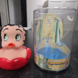 Vintage 1999  Betty Boop Rubber Ducky Blue Eyes Duck Celebriducks "RARE" Toy