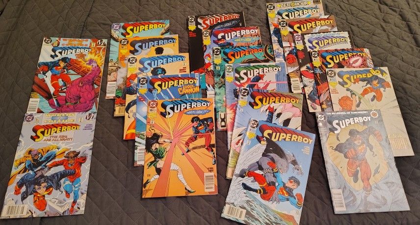 Collection Of Superboy Comics From The 90s