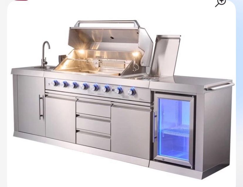 Brand New Island Bbq Grill Propane
