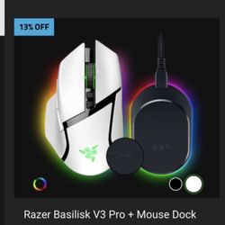 Razer Mouse Basilisk V3 Pro With Dock Wireless Bundle 
