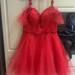 Red dress (8th grade prom)