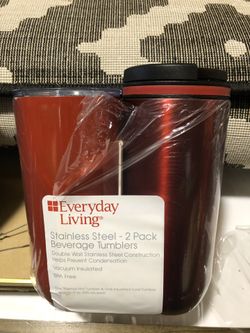 2 pack s/s poly propylene tumblers