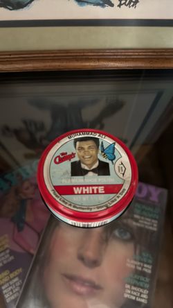 Muhammad Ali The Champ's White Shoe Polish Tin