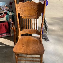 Two Oak Chairs 