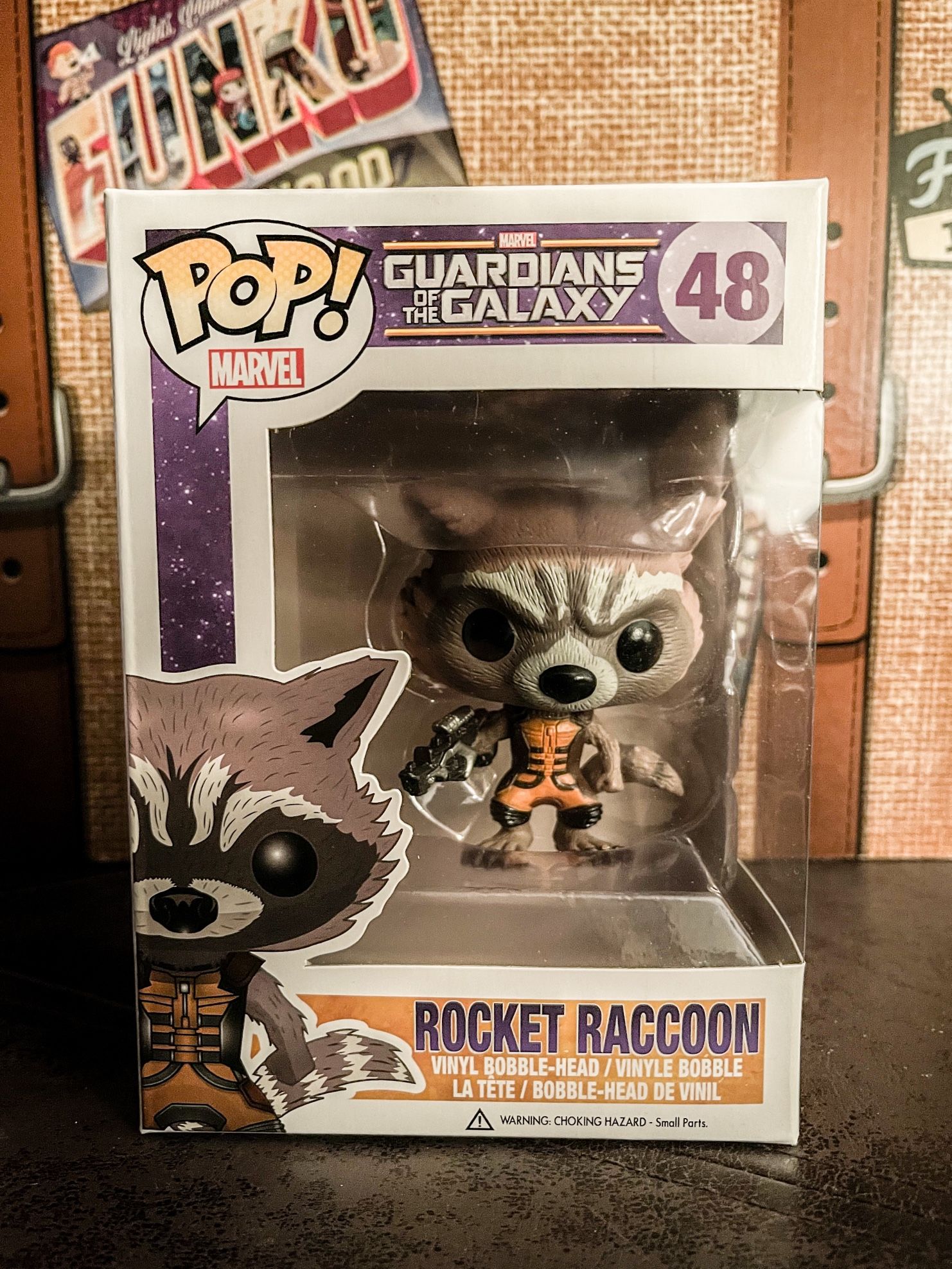 Funko Pop Guardians Of The Galaxy Rocket Raccoon Bobble Head #48