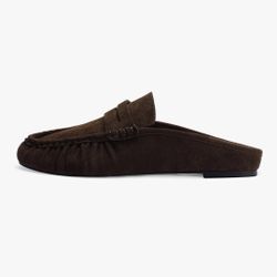 Penny Loafers for Women Comfortable Slip on Suede Loafers Mules Women's Closed Toe Loafer Slides Shoes