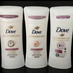 (PACK OF 3) DOVE ADVANCED CARE DEODORANTS 