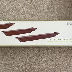 Free(with other purchase), Free New Set of Walnut Ledges 3 Sizes, New in the original box, Free Shelf