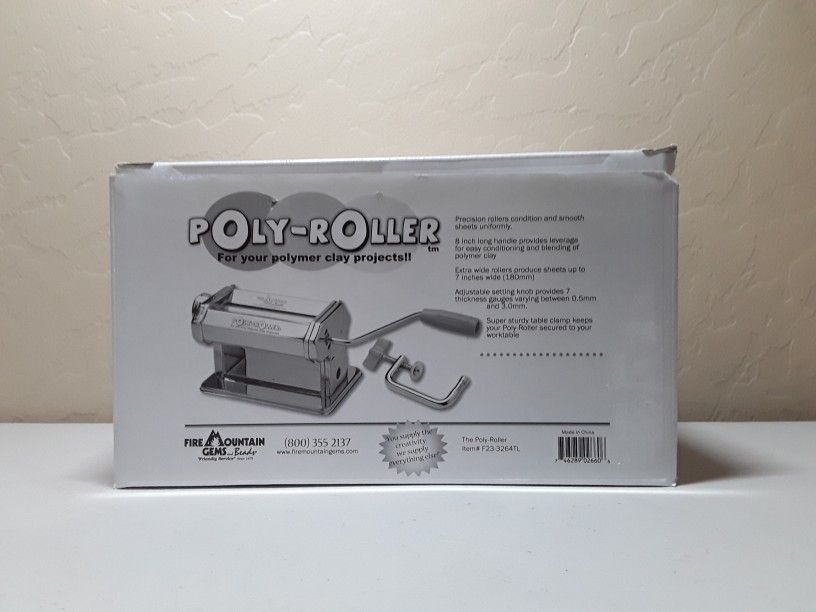 Poly-Roller™ Machine, steel, 7-inch roller with table clamp.