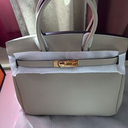 White Creamy Birkin Bag