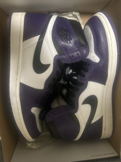 Jordan 1 Court Purple Size 10