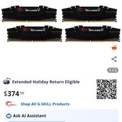 GSkill 64GB 4x16GB matched set DDR4 3200mhz RAM