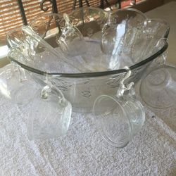 Anchor Hocking Punchbowl Set
