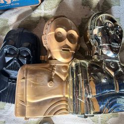 Vintage Star Wars Action Figure Case Lot No Figures 7 Cases Total