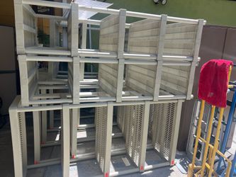 Plastic shelves
