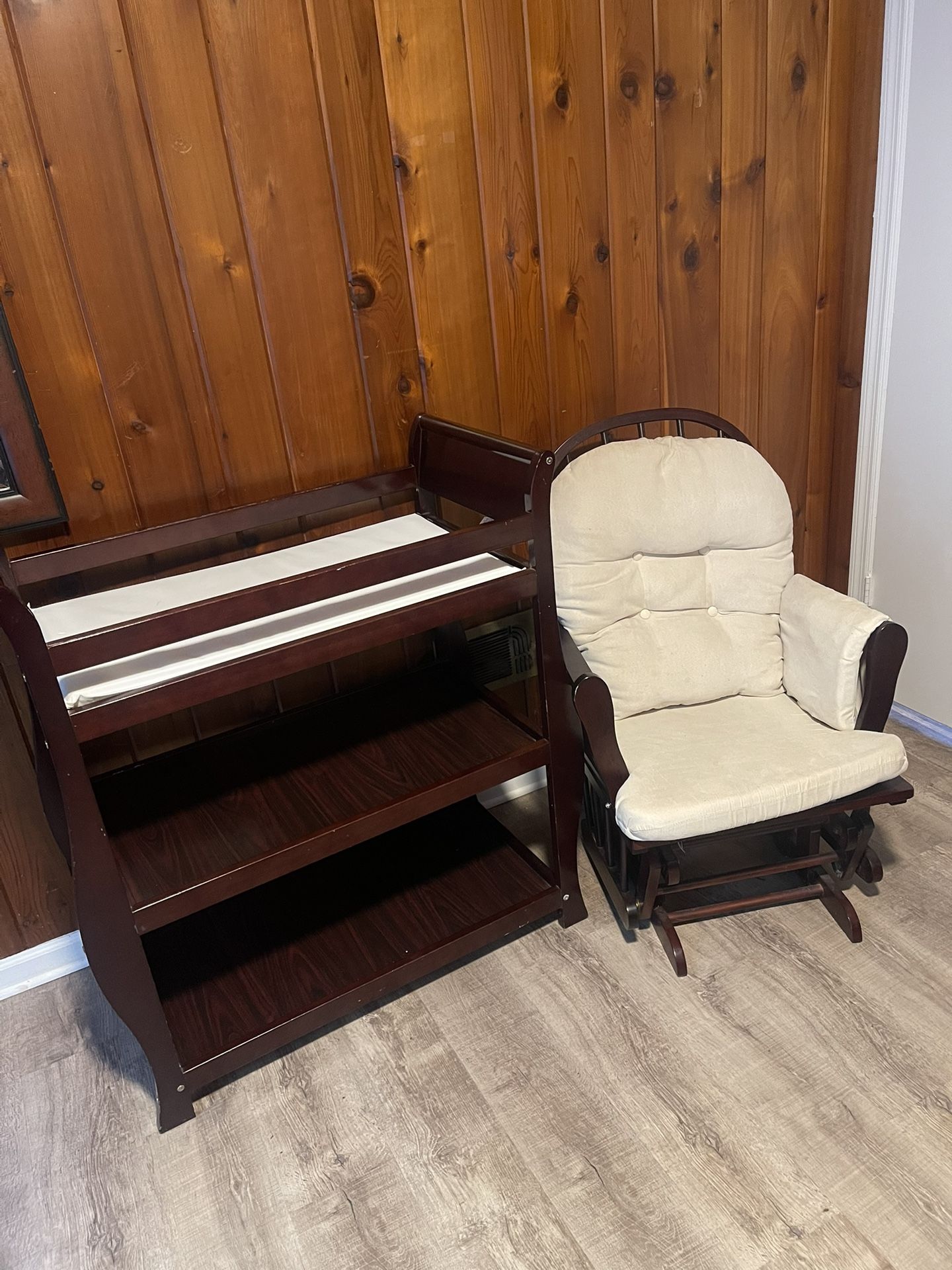 Baby Changing Table And Rocking Chair