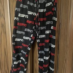 ESPN Unisex Fleece Sleep Pants Size Large 