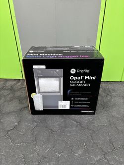 GE Profile Opal Mini Nugget Countertop Ice Maker with Descaler, with WiFi - Charcoal Gray