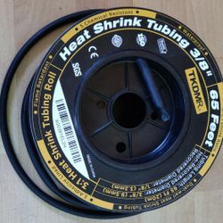 Heat Shrink Tubing 3/8" 60+ Feet Long $25