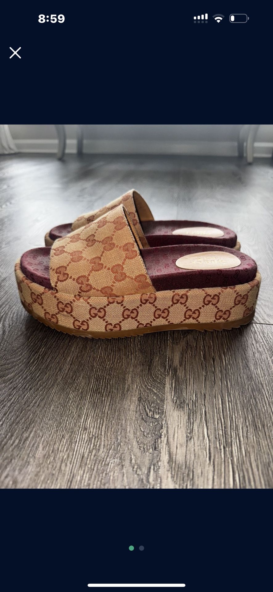 Gucci Supreme Platform Sandals