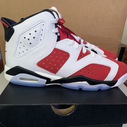 JORDAN 6 RETRO OG CARMINE SIZE  , 5.5y ,4y And 4.5y
