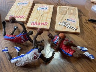 Lot of 9 Different NBA McFarlane Sports Picks Action Figures Team Sets - Bulls, Warriors, Bucks & More