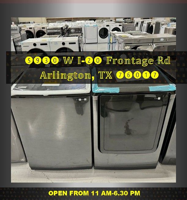 Samsung Top Load Washer and Dryer