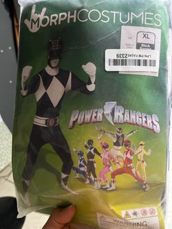 Black power ranger costume XL
