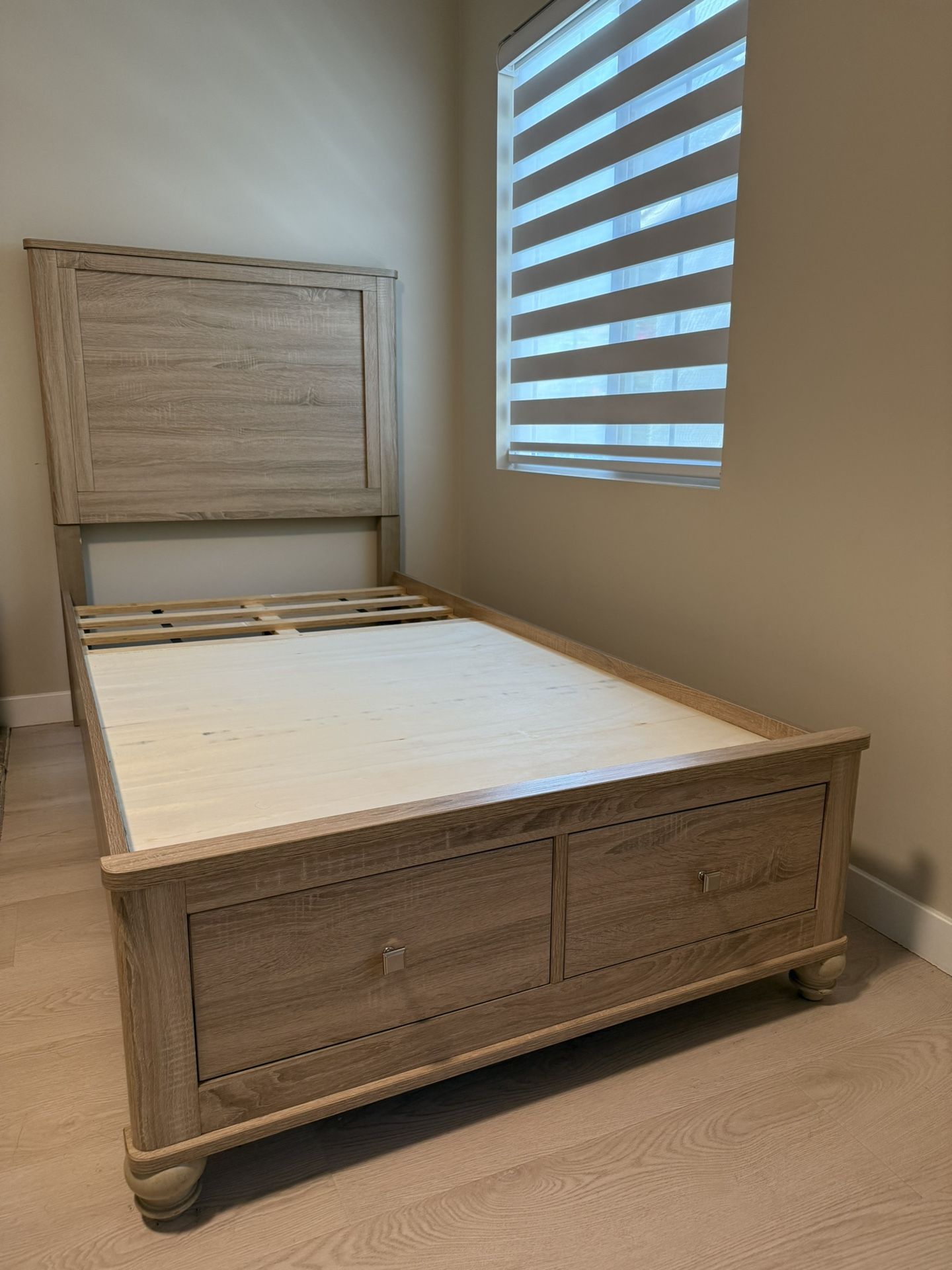 New Twin Bed with Storage Drawers