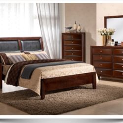 EMILY MERLOT OR BLACK BEDROOM SET! 
